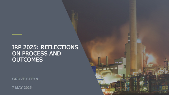 Reflections on the draft IRP 2025