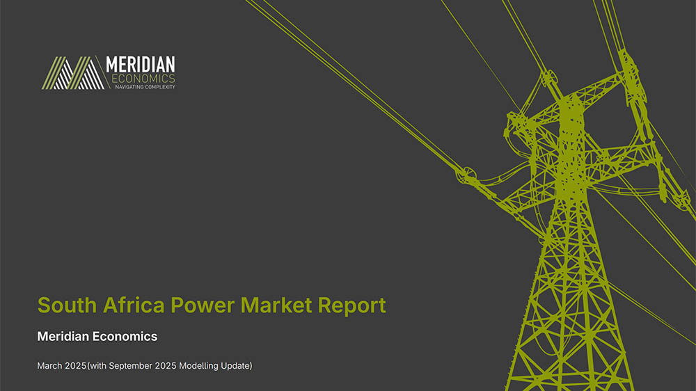 Meridian Economics South Africa Power Market Report Meridian Economics South Africa Power Market Report