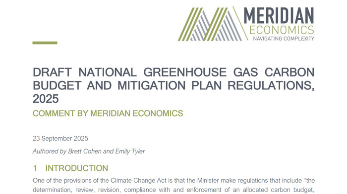 Comment on Draft National GHG Carbon Budget and Mitigation Plan Regulations